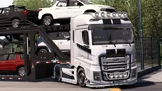 Hauling cars to Dijon with the Ford F-Max