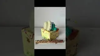 Связанная крючком игольница «Мишка в корзинке». Pad for needles crochet «Bear in a basket»