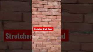 Stretcher Brick Bond | Brick work | #shortsvideo #youtubeshorts #viral #construction