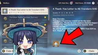 OFFICIAL!! 800X PRIMOGEMS FOR WINNING THE PLAYSTATION GRAND AWARDS 2022 | GENSHIN IMPACT