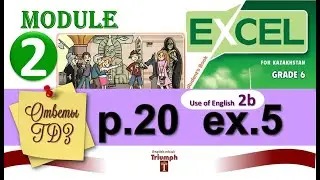 Excel 6 p. 20, ex. 5, Module 2, Use of English 2b. Ответы, объяснение, ГДЗ