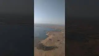 لحظه هبوط الطائرة مطار اسوان الدولى مع نهر النيل العظيم من مصر ام الدنيا