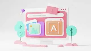 Isometric Monitor desktop - 3D animation