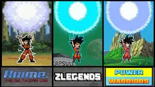 ANIME MULTIVERSE WAR  VS  Z LEGENDS  VS  POWER WARRIOR : COMPARISSON OF DRAGONBALL GAME