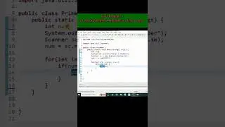 Java Program to check Whether A Number is Prime or Not