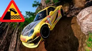 Cars vs Cliff Drops #10 - #BeamNGDRIVE | Chaos Roads