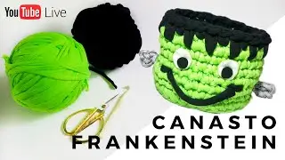 ¡¡Canasto Frankenstein en Trapillo Paso a paso!! - #CROCHETXL