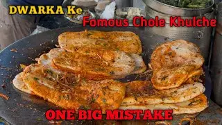India's Best Tadke Wale CholeKulche At Famous dwarka CholeKulche Wala l Delhi Street Food