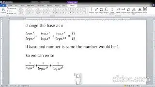 LOGARITHM chapter 20