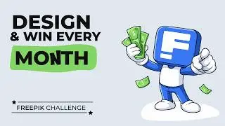 Freepik Design Challenge: Win Money Every Month || Freepik Contributor || Graphinir