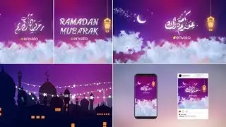 Ramadan & Eid Opener | envato | after effects templates |  motion design |  motion graphics