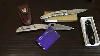#моиножи 6. В коллекцию: Spyderco, Mcusta, Victorinox