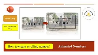 Scrolling Numbers in PowerPoint: Amazing!! Type In Digits And Watch These scrolling effects !!