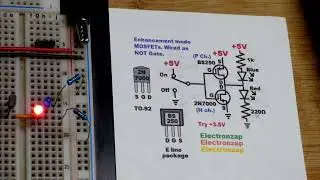 P and N Channel Enhancement MOSFET NOT Gate Push Pull Output