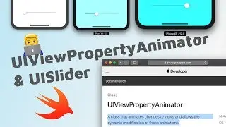 Advanced iOS Animations - UIViewPropertyAnimator with UISlider for dynamic slide animations.