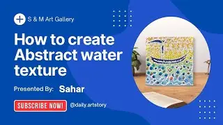 Creating A Stunning Abstract Water Texture #art #texturepainting #water #acrylic  #calligraphy