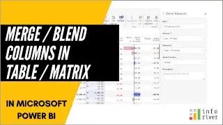 Merge/Blend Columns in Table/Matrix in Microsoft Power BI