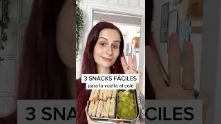 3 SNACKS FÁCILES para la vuelta al cole #recetas #shorts