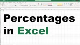 Percentages in Excel - How to Create a Percentage Formula to Calculate Discounts - Tutorial NO ADS