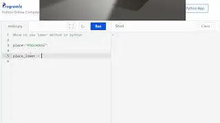 how to use lower method in python