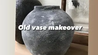Painting OLD VASES | Adding faux stone texture to vases | Definition Home