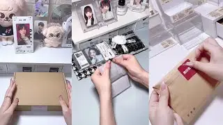packing kpop photocards || asmr douyin tiktok compilation 🏹