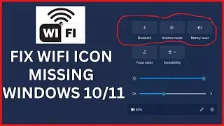 Fix " Wi-Fi Icon Missing Problem On Windows 10/11 - (2024) Step By Step Guide