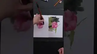 Зачем туалетная бумага в работе с акварелью? #творчество #art #drawing #искусство
