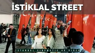 Turkiye yüzyılı in Istanbul İstiklal Street and Taksim Documentary 4k