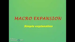 Macro Definition || Macro Expansion || positional parameters || Macro Call