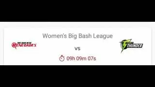 WBBL Melbourne Renegades Vs Sydney thunders 100 %Winning Teams Dream 11 