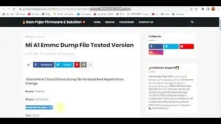 Xiaomi Mi A1 Tissot Dump File Dead Boot Repair Emmc Change