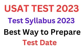 USAT Test 2023 ǀǀ USAT Test Preparation 2023 ǀǀ USAT Test Syllabus 2023 ǀǀ USAT HEC Test 2023