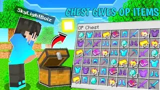 Minecraft, But Chest Gives UNLIMITED OP Items.....| SkyLightboiz