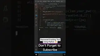 password Cracker using python #short #short #youtubeshorts #ytshorts #programming #python