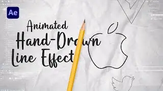 ANIMATED PENCIL LINES! EASY HAND DRAWN LOOK EFFECT in After Effects
