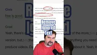Descript Underlord Remove Ignored Text | Tip 056 #descript #underlord #cristicotovan
