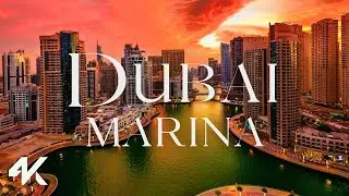 Dubai Marina 4K - 2024 Breathtaking Drone Views of Futuristic Urban Landscapes with Great Music