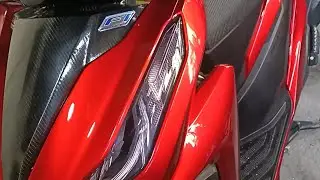 Repainting Honda Click Candy Tone Red/ Flowcoat
