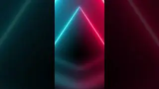 Red and Cyan Color Flickering Neon Lights Animation #motionmade