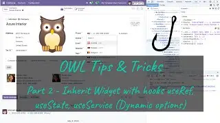 Odoo OWL - Part 2: Inherit Widget used hooks (useRef, useState, useService) - Dinamic options