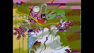 Scary Simpsons freeze frames with unsettling music