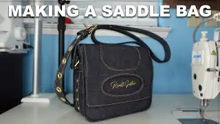 Making A Denim Saddle Bag! How To Make A Saddle Bag!