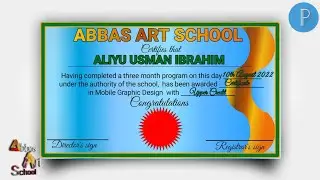 How to create an Official Certificate with stamp in pixellab
