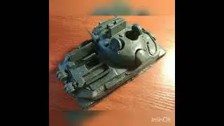 танк ИС 7 из пластилина