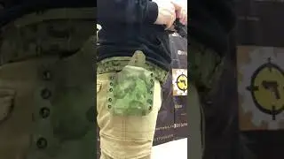 Поясная тактическая кобура с выноской под броню для ПЯ с фонарем Зенит клещ мини