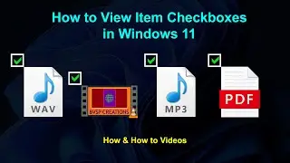 Checkbox in windows 11 | How to View Item Check boxes on selected files | Windows 11 | How to Videos