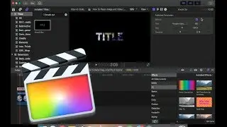 How To Place Images/Videos Inside Text - Final Cut Pro X Tutorial