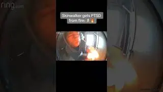 Skinwalker meets fire🔥🧍‍♂️(Caught on Ring Doorbell)