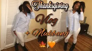Thanksgiving Vlog + Mini Mukbang 🦃 // Anna Kate Vlogs